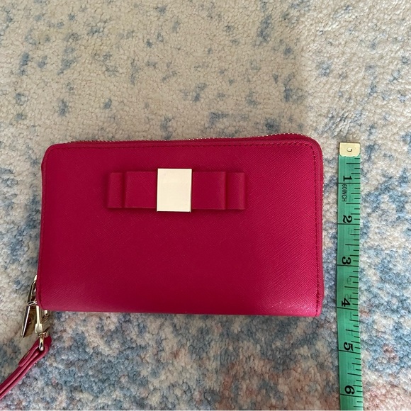 Danier Pink Leather Wristlet Wallet - Picture 8 of 10